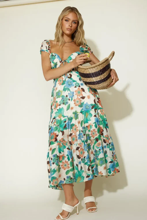 Afternoon Glow Maxi Dress Floral