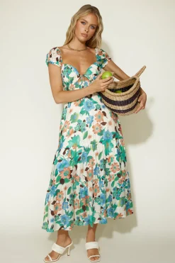 Afternoon Glow Maxi Dress Floral