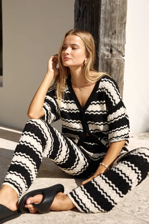 Airport Mode Knit Pants Black