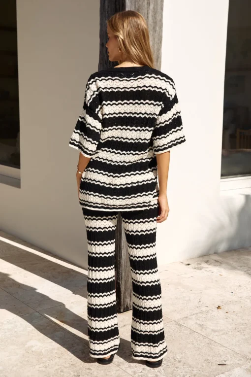 Airport Mode Knit Pants Black