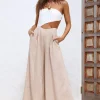 All spaced out Jumpsuit Beige