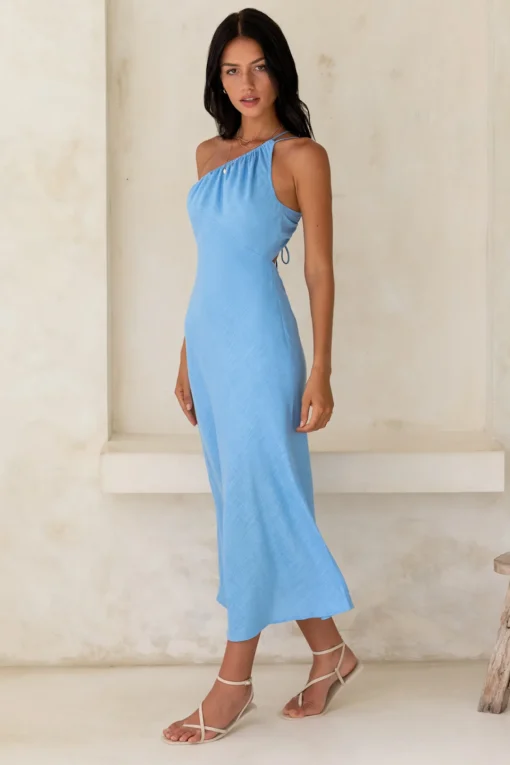 Apple Pie Midi Dress Blue
