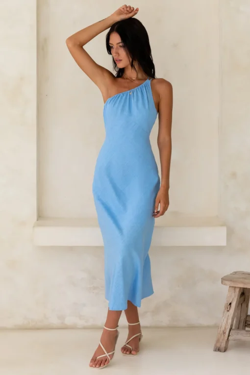 Apple Pie Midi Dress Blue