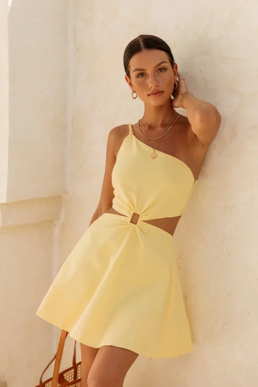 Beginning Of Love Dress Yellow