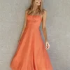 Best Dressed Maxi Dress Orange