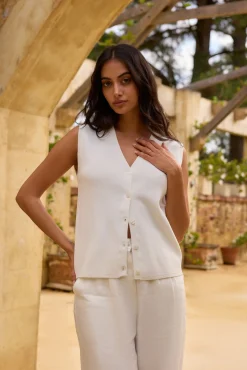 Blair Vest Top White