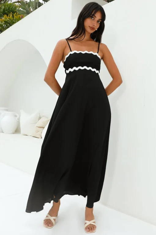 Blowing Away Maxi Dress Black