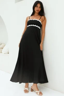 Blowing Away Maxi Dress Black