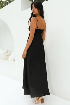 Blowing Away Maxi Dress Black