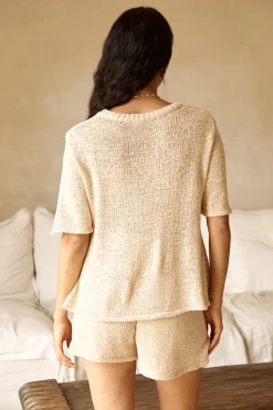 Breakfast In Bed Knit Set Beige