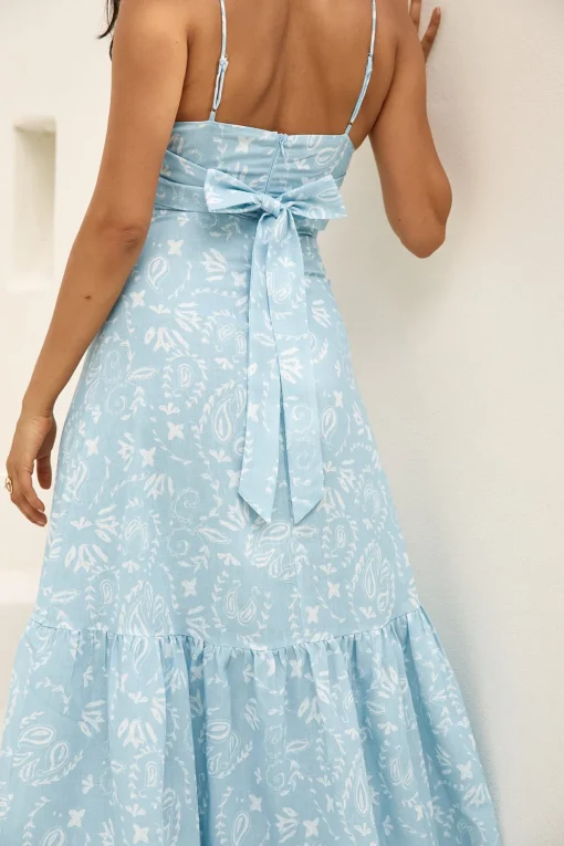 Bright Skies Maxi Dress Blue