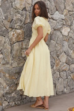 Busy Bee Maxi Dress Yellow