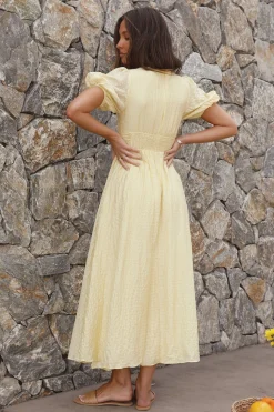 Busy Bee Maxi Dress Yellow