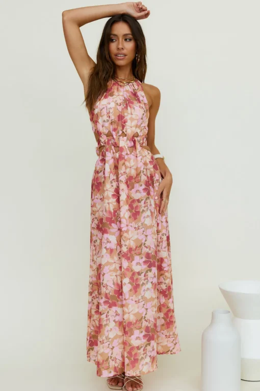 By The Breakwater Maxi Dress Brown