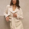 Cali Crop Jacket Cream