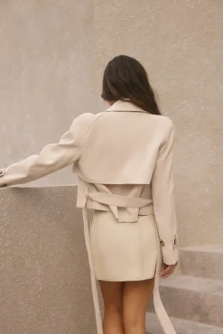 Cali Crop Jacket Cream