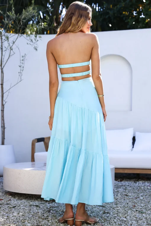 Calm and Collected Maxi Dress Blue