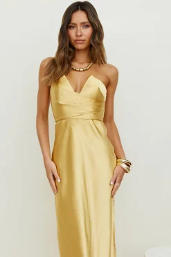 Caraway Maxi Dress Gold