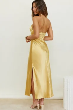 Caraway Maxi Dress Gold
