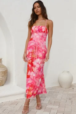 Catching Feelings Maxi Dress Pink