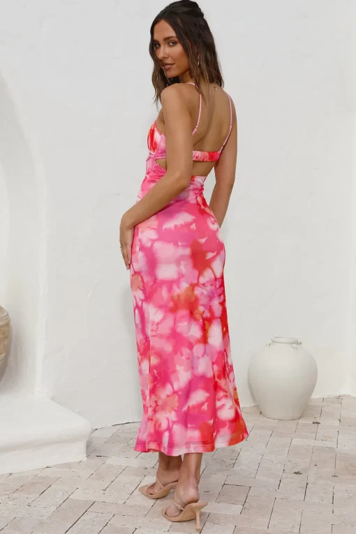 Catching Feelings Maxi Dress Pink