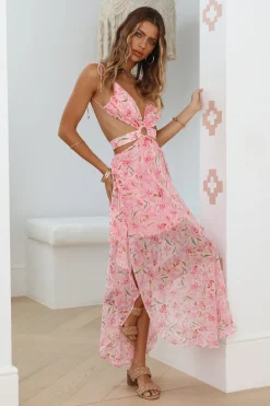Changing Seasons Maxi Dress Pink