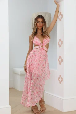 Changing Seasons Maxi Dress Pink
