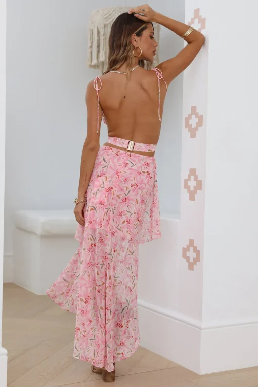 Changing Seasons Maxi Dress Pink