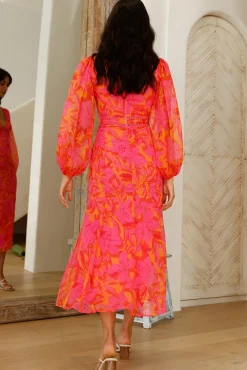 Cherry Lips Maxi Dress Red