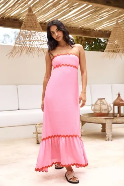 Cherry On Top Maxi Dress Pink