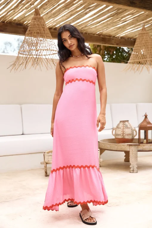 Cherry On Top Maxi Dress Pink