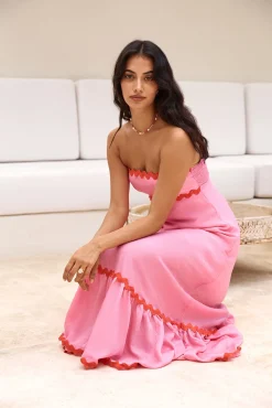 Cherry On Top Maxi Dress Pink