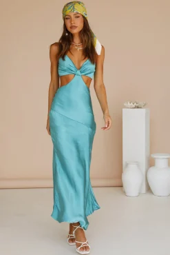 City Sunset Maxi Dress Aqua