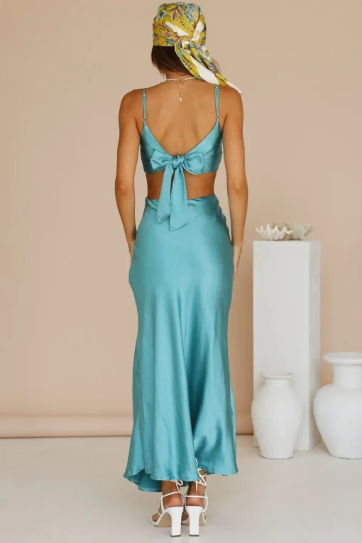 City Sunset Maxi Dress Aqua
