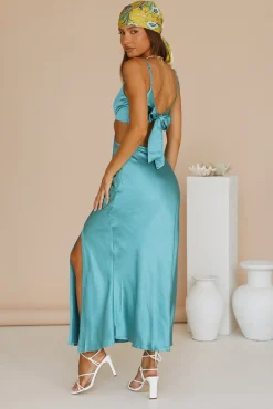 City Sunset Maxi Dress Aqua