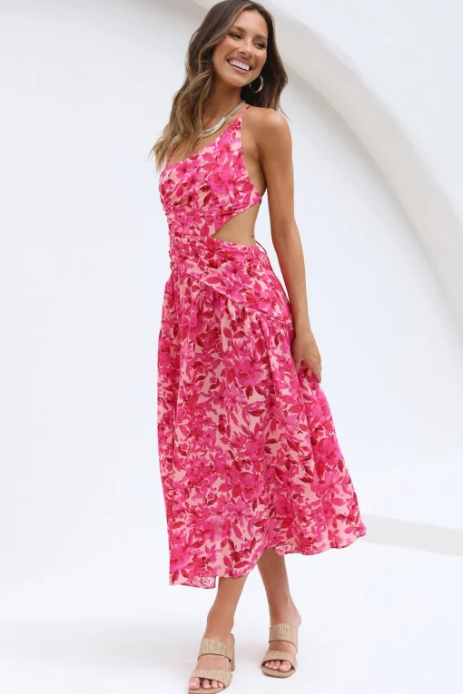 Clearer Skies Maxi Dress Pink