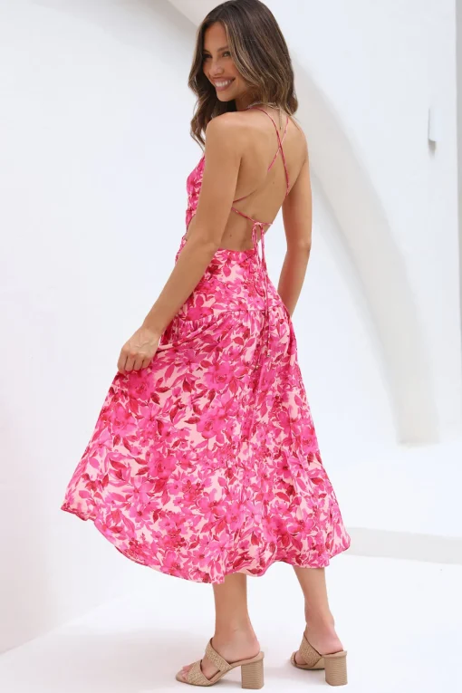 Clearer Skies Maxi Dress Pink