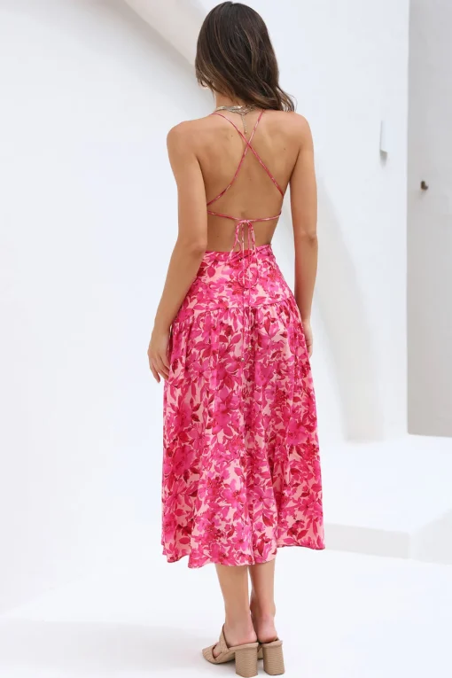 Clearer Skies Maxi Dress Pink