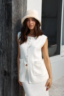 Coffee Cart Knit Set Cream