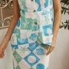 Collecting Seashells Vest Top Blue