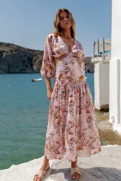 Come And Go Maxi Dress Pink