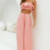 Coral Cove Satin Pants Orange