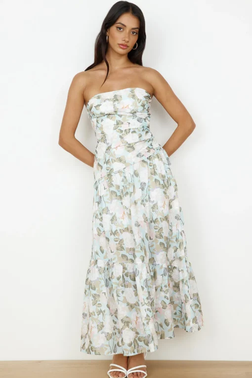 Cottage Living Maxi Dress Green