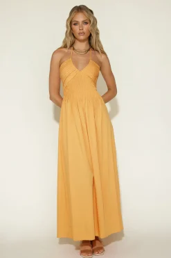 Cross My Heart Maxi Dress Orange