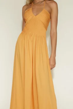 Cross My Heart Maxi Dress Orange