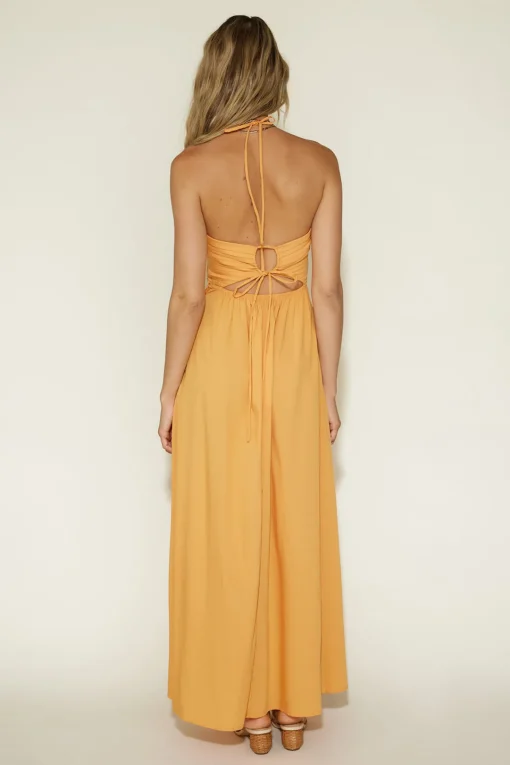 Cross My Heart Maxi Dress Orange