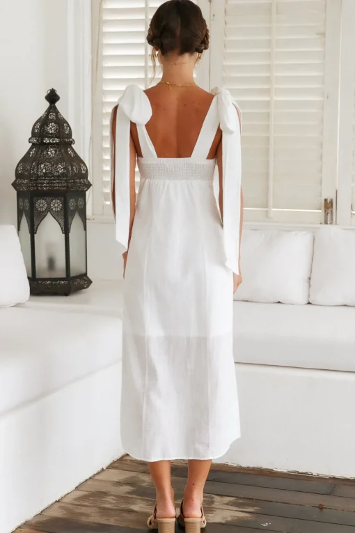 Daily Affirmations Maxi Dress White