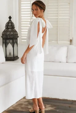 Daily Affirmations Maxi Dress White