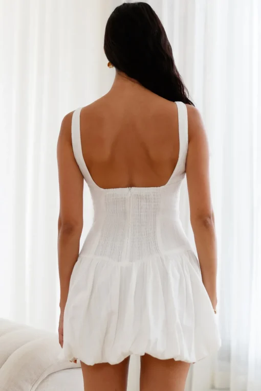Dainty Style Mini Dress White