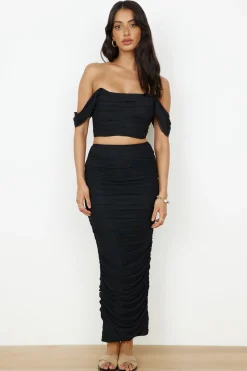 Dance Darling Crop Top Black
